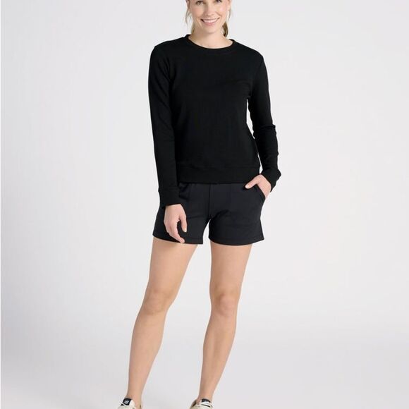 Interval Half Moon Pullover Black Women's long sleeve size M nwt - Picture 1 of 7